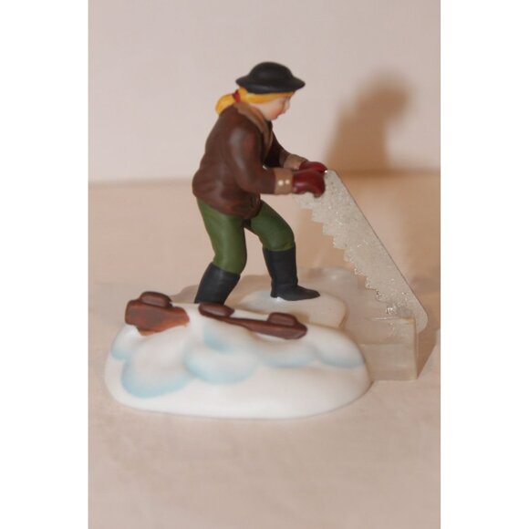 Dept 56 New England Village - Blue Star Ice Harvesters - Picture 2 of 6
